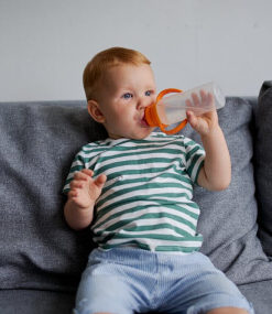 Frosted White Plastic Bottle 400ml